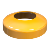 Barrier posts | sides tiltable | yellow / black | Cover  200 mmfor barrier post, tiltable